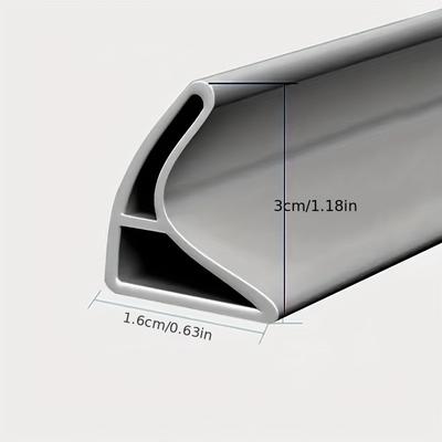 TEMU 2m+2 Bags Of Adhesive Bathroom Waterproof Strip, Toilet Waterproof Shower Room Self-adhesive Floor Water Barrier Strip, Image