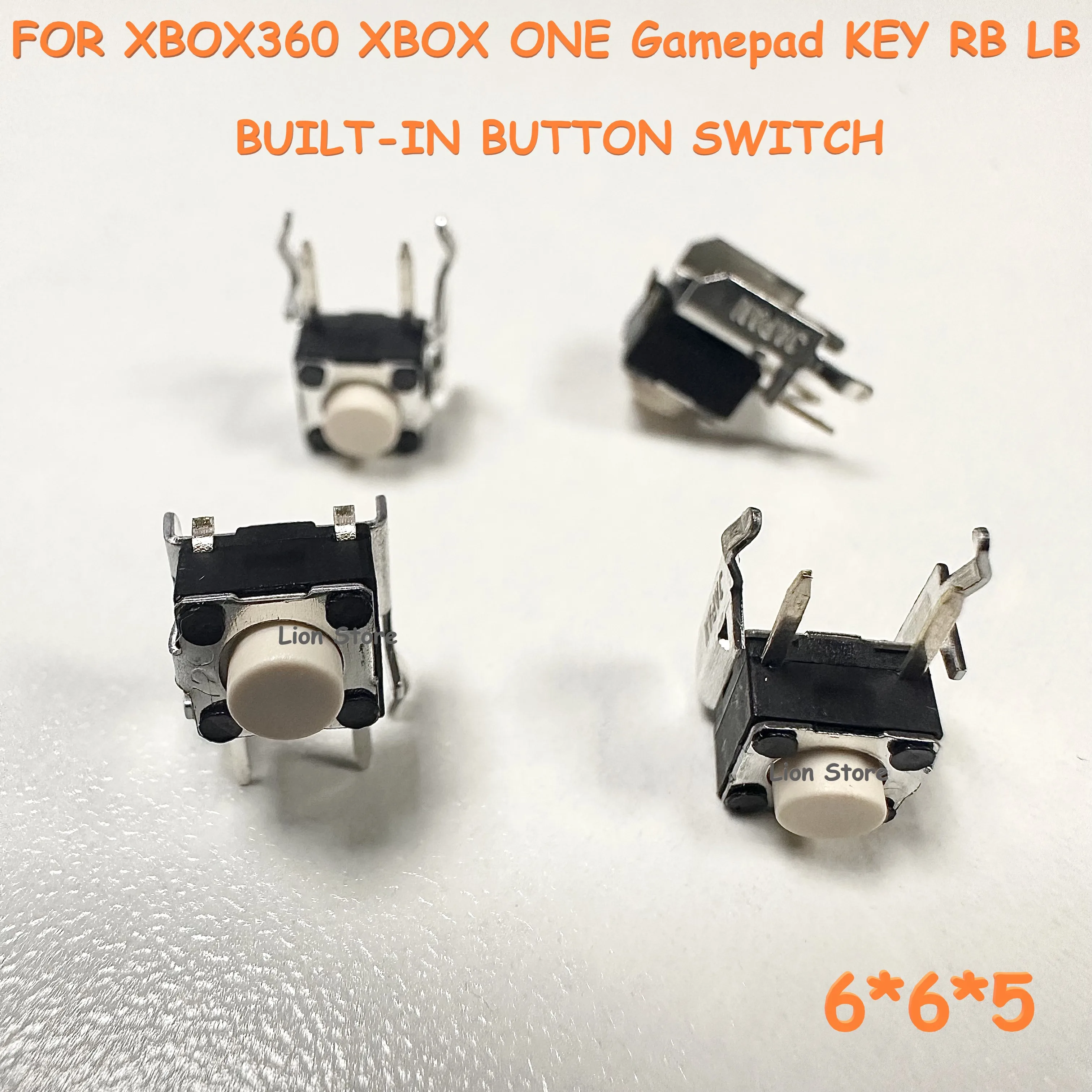 100-1000pcs/lot Japan BUILT-IN BUTTON SWITCH FOR XBOX360 XBOX ONE Gamepad KEY RB LB Replacement & Repair 100% new & original