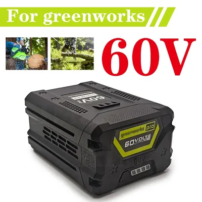 60V Rechargeable Battery 10Ah Lithium-ion for Greenworks pro 60V Lawn Mower Trimmers Edgers Chainsaws Pole Saws Blower