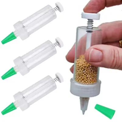 1pc Handheld Seed Dispenser, Mini Manual Seeder Tool For Garden Planting, Flower Pot & Garden Bed