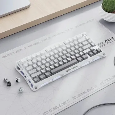 Alibaba Online Shopping GravaStar K1 Mechanische Tastatur, kabellos, kabelgebunden, Bluetooth, Image