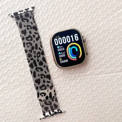 Gold Leopard Print Band für iWatch 46 42 41mm für Apple Watch Armband 10 9 8 Ultra SE 7 6 5 40 44 Image