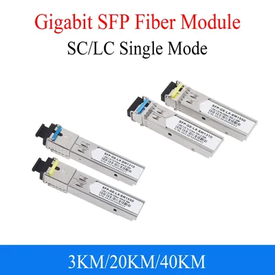 1 Paar Gigabit-Glasfaser-SFP-Modul 1000m sc/lc 1,25g nm/nm Einzel modus Ein B-Glasfaser modul für Image