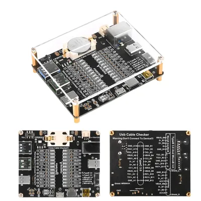 USB-Kabeltester Typ C Typ B Micro Short Circuit Switch Test Board Datenkabel Anomaly Erkennung für Image