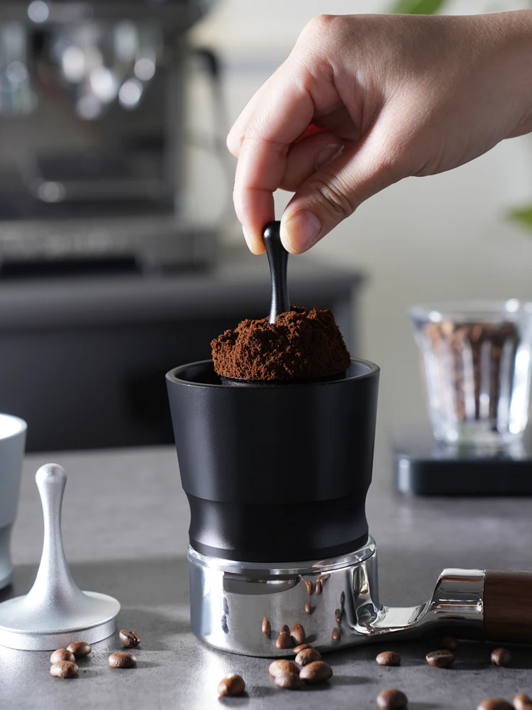 Universal 49-58mm Kaffee Dosierung Tasse Schnüffeln Becher für Espresso Maschine Tragen Beständig Aluminium legierung Kaffee Dosierung Tasse drop Werkzeuge Image