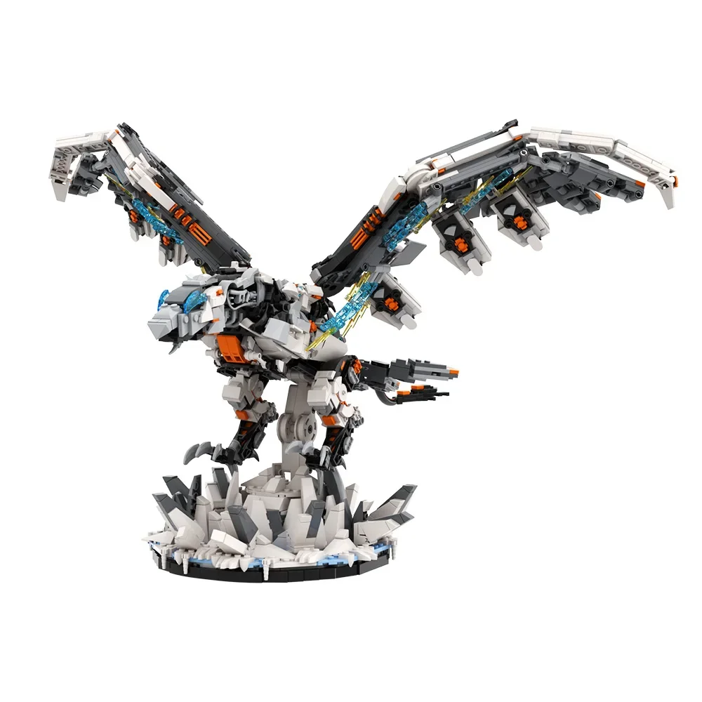 MOC Horizons West Storm Vogel Dinosaurier Bausteine Null Morgendämmerte Mechanische Slaughterspine Monster Ziegel DIY Spielzeug Geburtstag Geschenk Image
