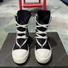 R-O Geobasket Schwarz Canvas High Top Schuh Sneaker Design Männer Schuhe Zipper Boot Lace Up Frauen