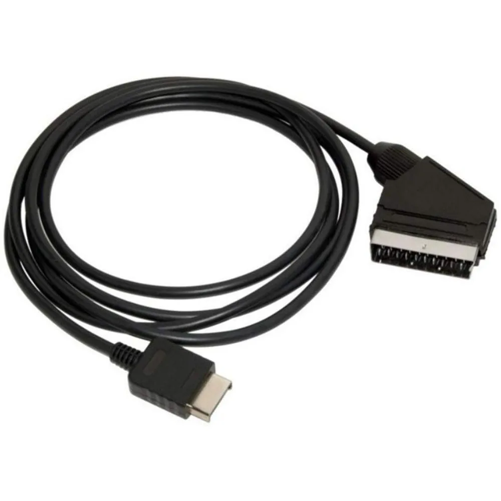 1,8 m AV-Kabel RGB SCART-Kabel TV AV-Kabel Ersatz-Verbindungskabel für Sony Playstation PS1 PS2 PS3 für PAL/NTSC-Konsolen