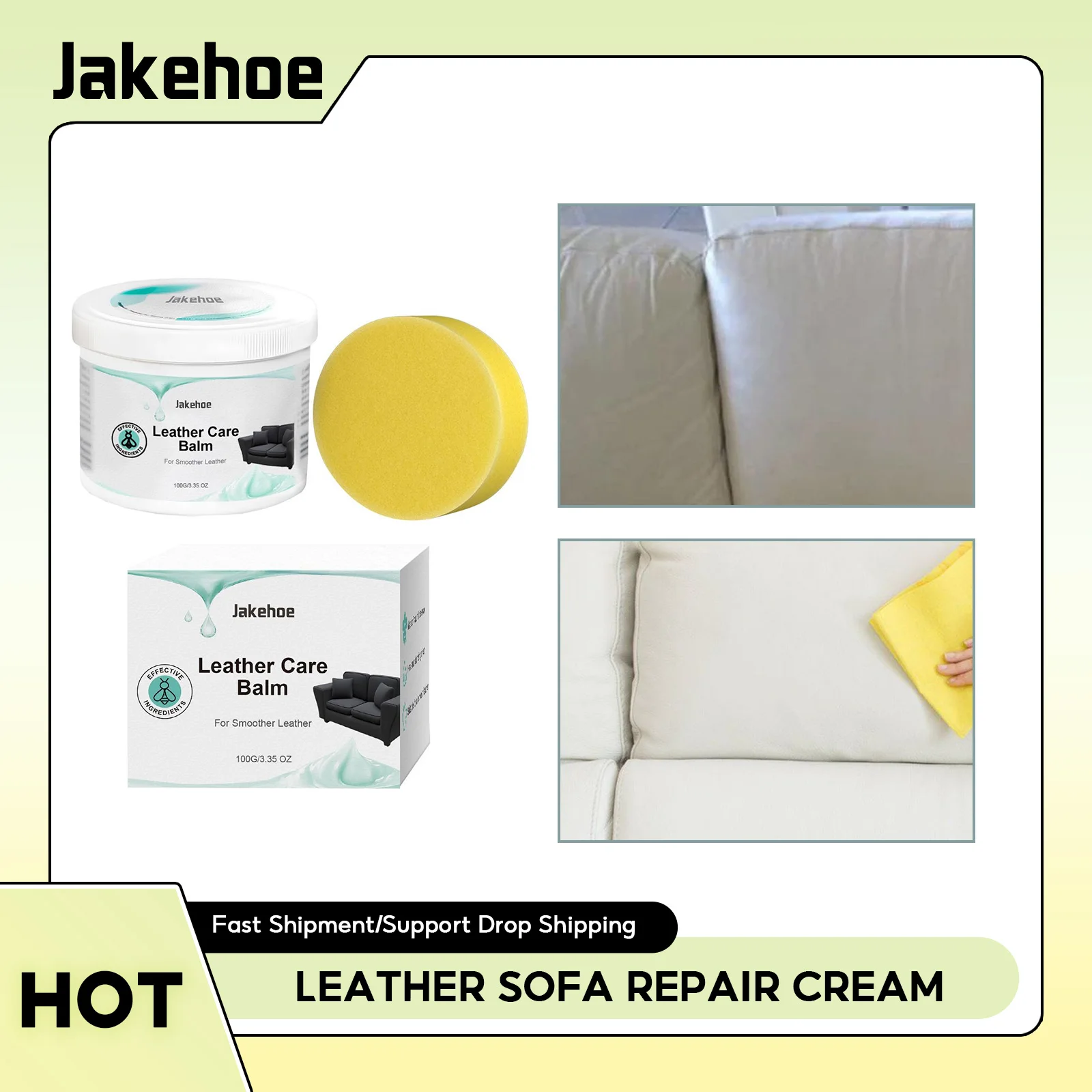 Reparaturcreme für Ledersofas – Entfernung von Kratzerrissen, Farbe, Polieren, Dekontamination, Wartung, Sanierung, Pflegewachs für Sofas Image