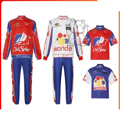 Neues Ricky Bobby Cosplay Kostüm Taradiga Nacht Karneval Uniform Perücke Anime Halloween Kostüm Image