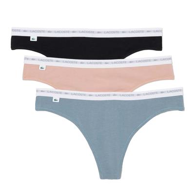 Lacoste - Slips für Damen(3er-Pack) (Schwarz/Pink/Blau) Image