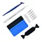 Kit di strumenti per avvolgimento in vinile per auto Micro raschietto in feltro per artigianato in vinile Coltello per hobby Taglio fai da te Finestra Tinta Strumenti per applicazione in vinile