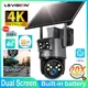 LS VISION 20X Zoom ottico Telecamera solare Doppio schermo esterno 8MP 4G /WiFi PTZ Doppia