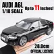 1/18 Audi A6L Giocattolo Modello di Auto Pressofuso In Lega di Metallo Veicolo In Miniatura Tirare Indietro Suono Luce Collezione Regalo Per Il Ragazzo Bambini Capretto