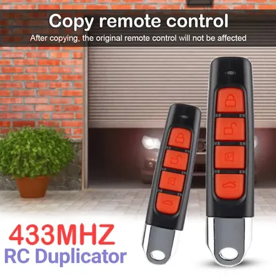 Reliable 433MHz Plastic Remote Control Duplicator with 4 Keys Multifunctional Cloning for Garage