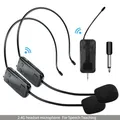 Trasmettitore set microfono lavalier wireless montato sulla testa 2.4G con ricevitore adattatore da