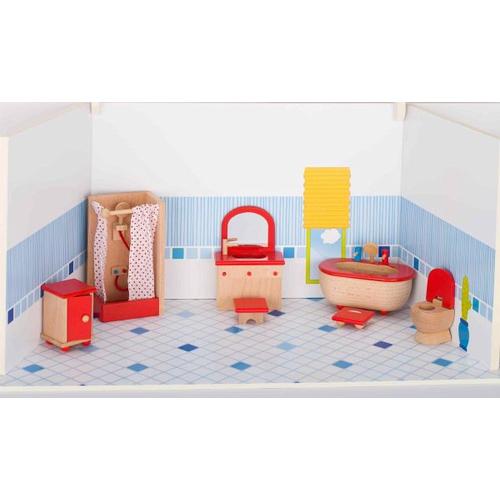 Goki 51959 - Puppenmöbel Badezimmer - Gollnest & Kiesel