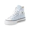 Sneaker CONVERSE "CHUCK TAYLOR ALL STAR LIFT PLATFORM", Gr. 37, blau supermoon, natural ivory, Leder, sportlich, Schuhe