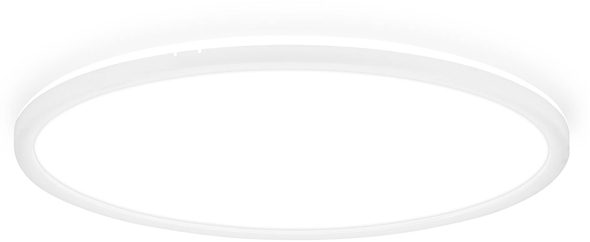 B.K.LICHT LED Deckenleuchte "BKL1600 Ultraflache Deckenlampe, LED Panel mit Backlight", weiß, 1, Ø 42cm H: 3cm, 1 Stk., Leuchten, 4.000K, 3.000 Lm, 22W, indirekte Hintergrundbeleuchtung, ⌀42cm, Weiß Image
