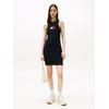 Minikleid TOMMY JEANS "TJW FLAG SWEATER MINI DRESS EXT", Damen, Gr. L (40), N-Gr, schwarz, Jersey, Obermaterial: 88% Viskose, 12% Polyester, unifarben, casual, Langarm, Kleider
