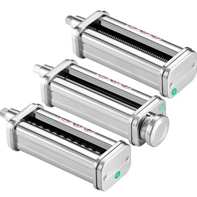 Pasta Attachment for KitchenAid Stand Mixer, Stainless Steel Pasta Roller Cutter Set Including Pasta Sheet Roller