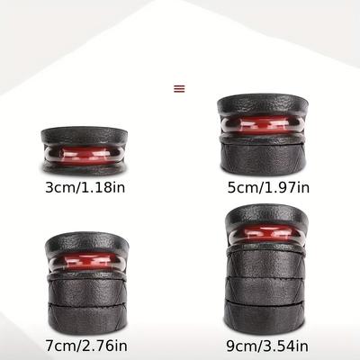 TEMU Pair Of Tracheal Full Cushion Men's Breathable Sweat Absorbent Anti-slip Insoles Women's Shockproof Heightening Insole Airbag Shoe Pad Removable Heightening Insole Cut And Adjusted