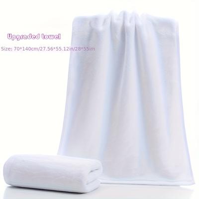 "TEMU Luxury Bath Towels, Contemporary Style, Super Soft., Fade-resistant, 100% Polyester, Large 28x55" Oblong, With Space Theme For Home & Hotel" Image
