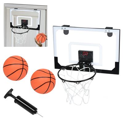 TEMU Children's Mini Basketball Hoop, Mini Basketball Hoop For Room With Electronic Scoreboard, Door Basketball Hoop, Hanging Basketball Board With Balls And Pump Image