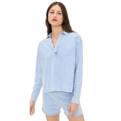 Patrick Popover Henley - Blue - Frank & Eileen Tops
