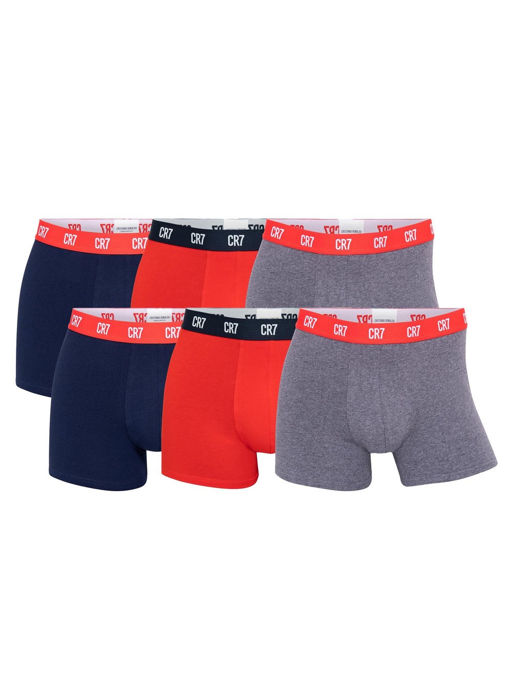 CR7 Boxershort 6er Pack Herren mehrfarbig, L Image