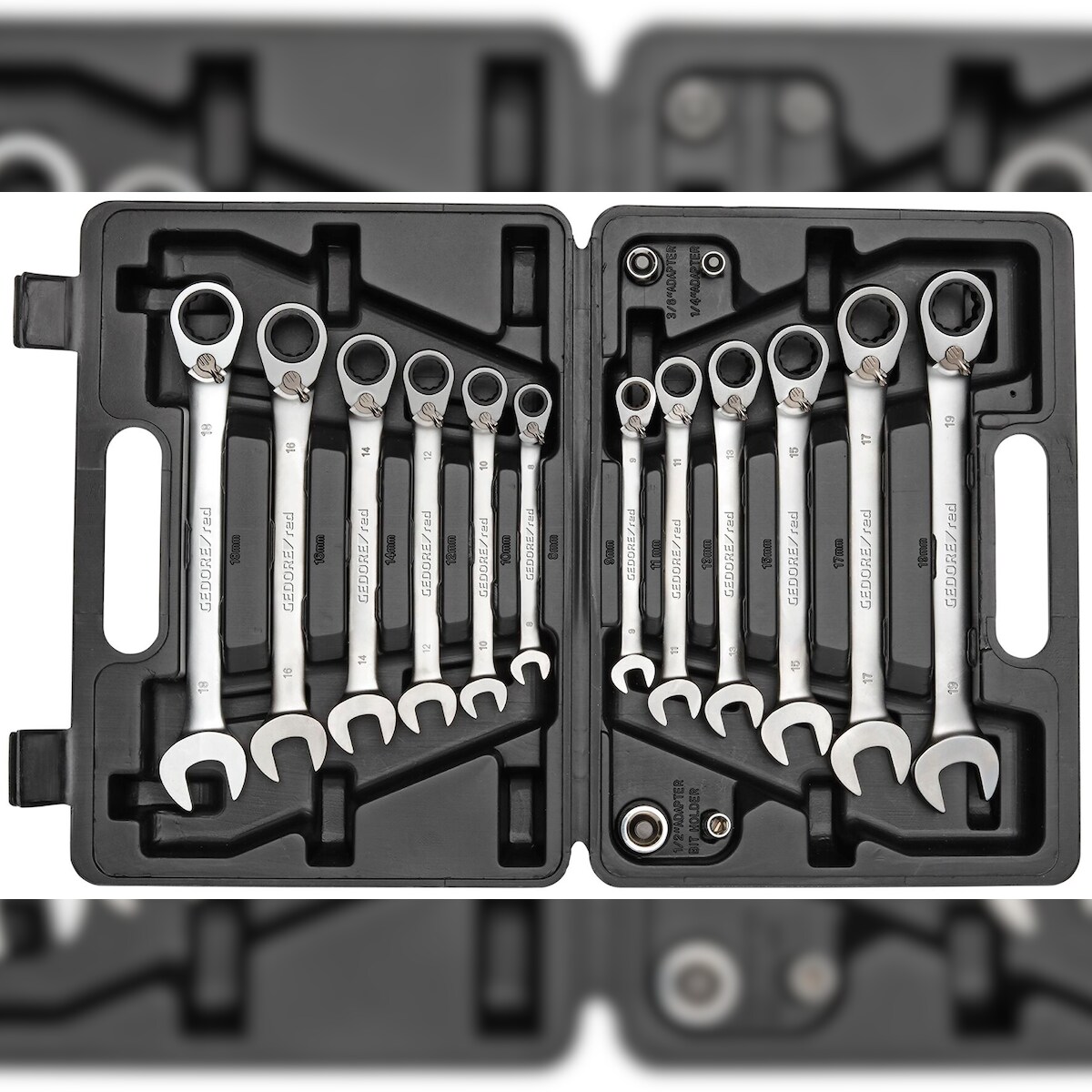 GEDORE red Ringratschenmaulschlüssel Satz SW8-19 mm 16-teilig, R07203016 Image