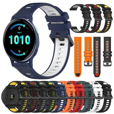 1 Stücke 20mm 22mm Silikonarmband Für Garmin Vivoactive 6 5 Uhrenarmband Forerunner 165 265 255 Image