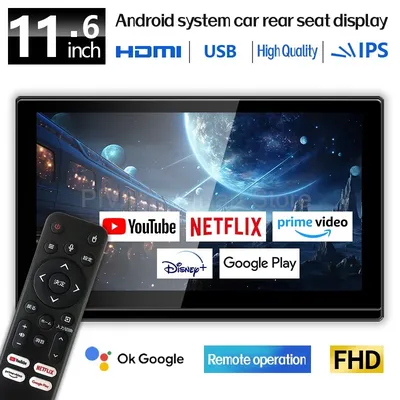 11.6 Inch Portable Mini Digital TV 1080P HDMI Handheld Car Television WIFI IPS HD Display Screen for Home Kitchen Outdoor Use