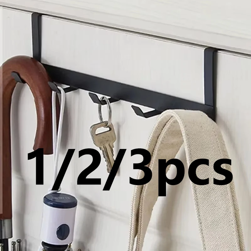 5-reihiger Haken für Wohnzimmer, Küche, Rückenhaken, nicht perforiert, Kleiderbügel zum Aufhängen von Kleidung, Schlafsaal, Hut, Kleiderhaken, Kleiderhaken