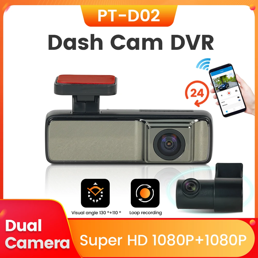 HD Dash Cam für Front im Auto DVR Single Recording und Dual Recording/1k 1k mobile WLAN-Verbindung/24h Park überwachung Image