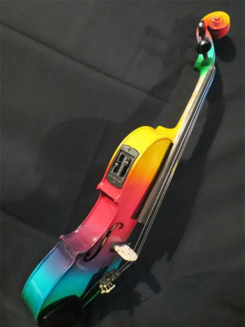 Bunte elektrische und akustische Violine 4/4, perfekter Klang Image
