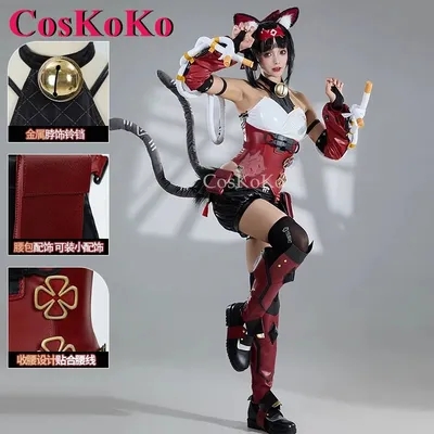 CosKoKo Nekomiya Mana Cosplay Anime Spiel Zenless Zone Zero Kostüm Mode Schöne Uniform Halloween Image