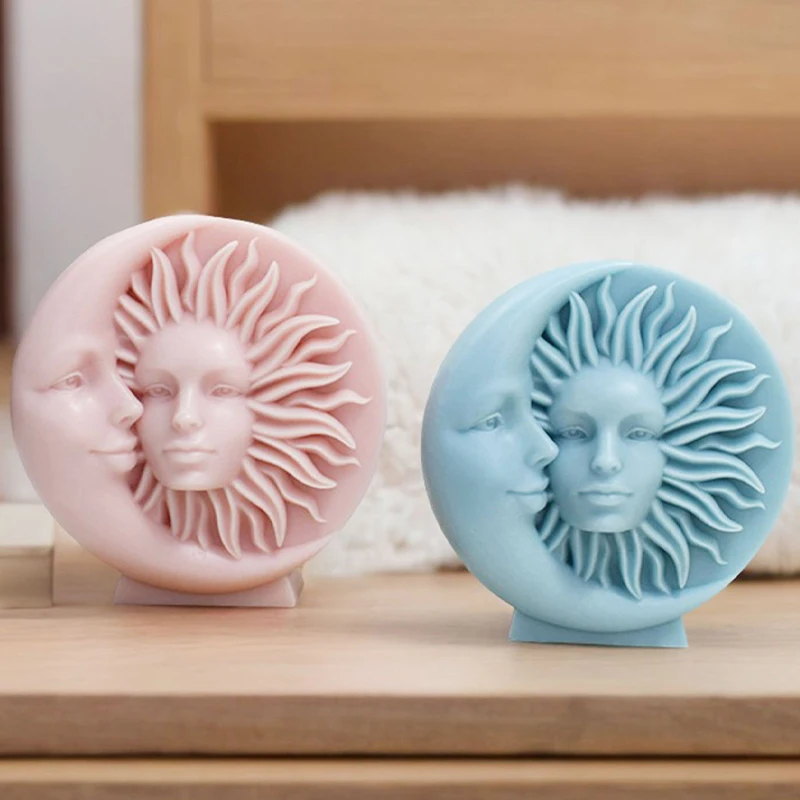 Mond- und Sonnengöttin Duftkerze Silikonform DIY Sonnenkuchen Backform Image