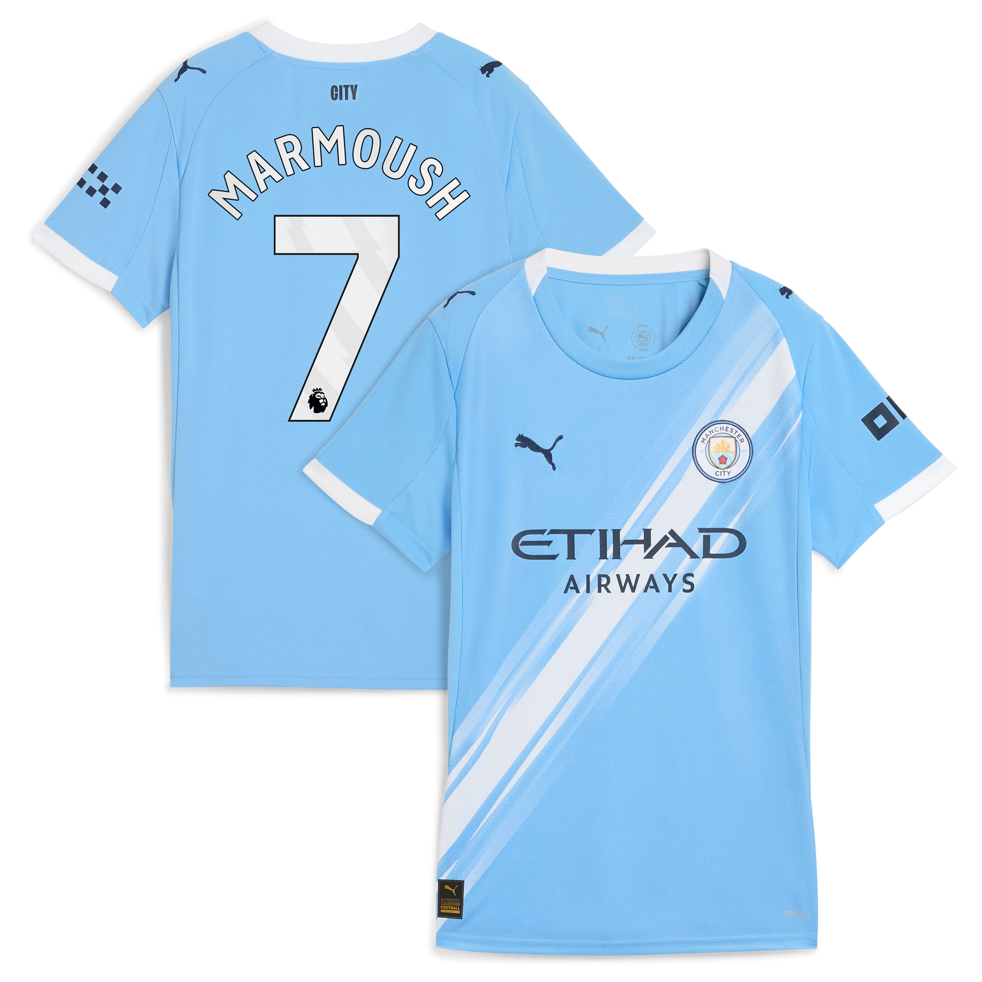 Maillot Manchester City PUMA Domicile 2025-26 - Femme avec flocage Marmoush 7