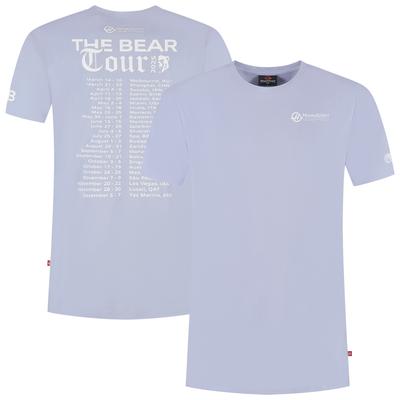 Haas F1 Moneygram Ollie Bearman The Bear Tour Back Print T-Shirt – Lila Image