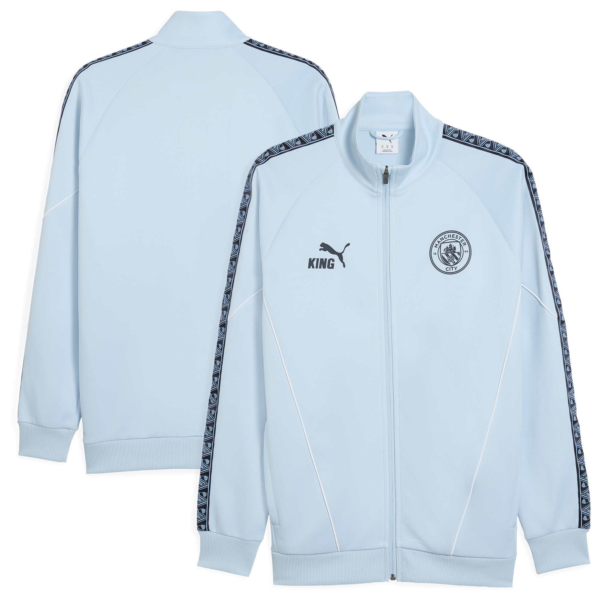 "Manchester City Puma KING Einlaufjacke – Silber" Image