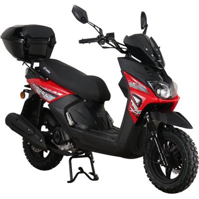 Motorroller GT UNION "MaxT 125", grau (grau metallic matt, schwarz), Motorroller & Mofas, mit Topcase, 99 km/h, Wassergekühlter Motor, B:78cm H:113cm L:195cm Image