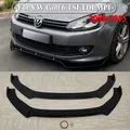 Auto Paraurti Anteriore Labbro Spoiler Splitter Diffusore Per VW Golf 6 MK6 Standard TSI TDI MPI 2008-2013 ABS Gloss Nero Bodykits Tuning