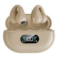 Auricolari Wireless a Conduzione Ossea Bluetooth 5.3 – Voce HD Riduzione del Rumore Display LED Doppia Connessione Controllo Touch Ideale per Corsa e Sport
