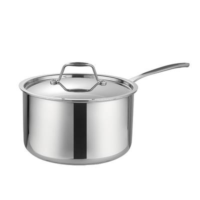 Stockpot Thickened Milk Pot Three-Layer Steel Integrated Extra Thick Pot Body Single Handle Pot stew Soup Cooking Pot Soup Pot