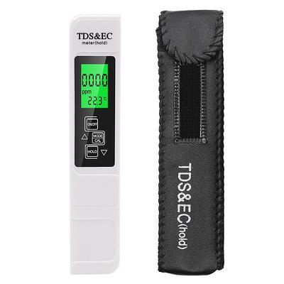 Most Accurate So Far 4-in-1 Instant Read TDS Meter, Measures TDS, EC, Temperature (C/F) , Digital Water Testing Kit for Tap, Well, Pool, Hydroponics, Aquarium, RO/DI System White