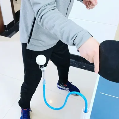 Table Tennis Ball Trainer Fixed Table Tennis Training Device Rapid Rebound Self-Study Robot Ball