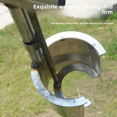1pc Galvanized Metal Handheld Planting Tool, Garden Transplanter for Efficient Vegetable Seedling