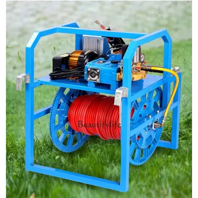 Spray Insecticide Machine High Pressure Agricultural Remote Control 360 Automatic Retractable Tube