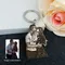 Custom Stainless Steel Couple Keychain Personalized laser Engraved Photo Pendant Valentine